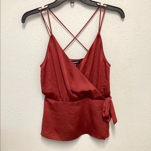 Express brick color top